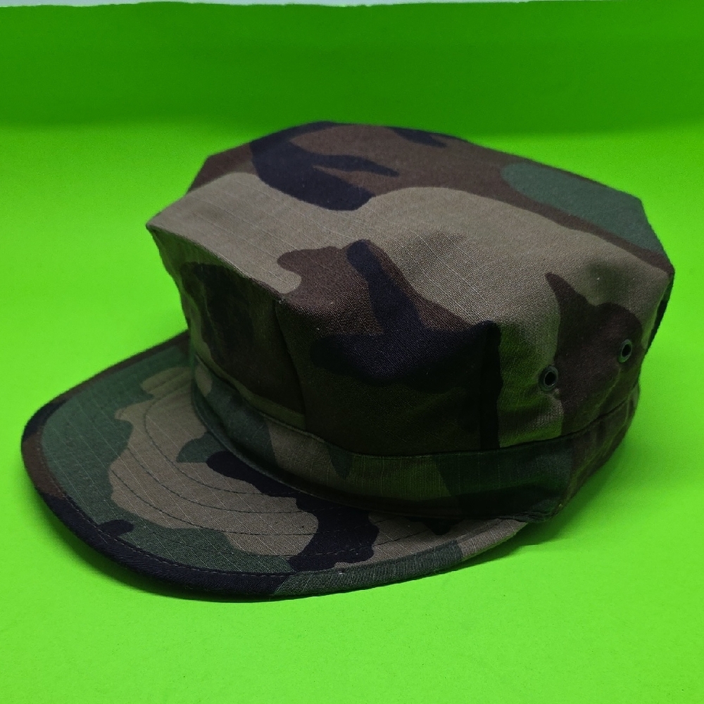 Woodland Military Camo Cadet Style Cap OS